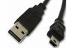 Кабель usb 2.0 (am/mini 5 pin) 0.4м, чорний Transkompani 21040 (фото 1)