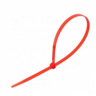 Стяжки нейлон 3х150мм червоні (1000 шт). Transkompani 21146 (фото 1)