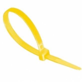 Стяжки нейлон 3х150мм желтые (1000 шт). Transkompani 21147