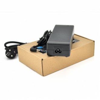 Адаптер питания merlion для ноутбука hp 18.5v 6.5a (120 вт) штекер 4.5*3.0мм, длина 0,9м + кабель питания Transkompani 2154