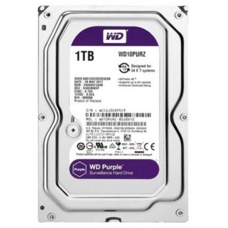 Жорсткий диск western digital purple 1tb 64mb 5400rpm wd10purz 3.5 sata iii Transkompani 21589 (фото 1)