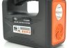 Переносний ліхтар rt902bt+solar, 1+2 режими, диммер, радіо+ bluetooth колонка, вбудований акум, 3 лампочки 3w, usb вихід, black/orange Transkompani 26272 (фото 2)