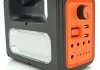 Переносний ліхтар rt902bt+solar, 1+2 режими, диммер, радіо+ bluetooth колонка, вбудований акум, 3 лампочки 3w, usb вихід, black/orange Transkompani 26272 (фото 3)