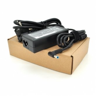 Блок живлення merlion для ноутбука hp 19,5v 2,31a (45 вт) штекер 4.5*3,0мм, довжина 0,9м + кабель живлення Transkompani 26322