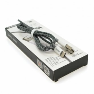 Кабель ikaku ksc-723 gaofei smart charging cable for type-c, black, длина 1м, 2.4a, box Transkompani 26795