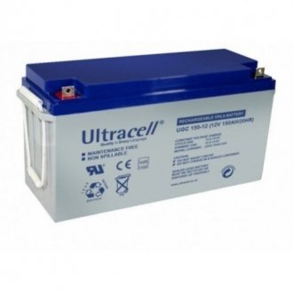 Аккумуляторная батарея ultracell ucg150-12 gel 12 v 150 ah (485 x 170 x 240) white q1/34 Transkompani 28067 (фото 1)