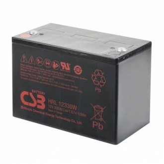 Акумуляторна батарея csb hrl12330w, 12v 100ah (343х168х215 (220) Transkompani 28231