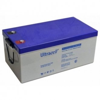Акумуляторна батарея ultracell ucg250-12 gel 12 v 250 ah (522 x 268 x 226) white q1/24 Transkompani 28579 (фото 1)