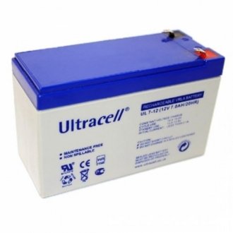 Аккумуляторная батарея ultracell ul7-12 agm 12v 7 ah (161 x 65 x 99) white q8/420 Transkompani 28766 (фото 1)
