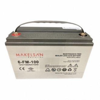 Акумуляторна батарея agm makelsan 6-fm-100, black case, 12v 100.0ah (329 x 172 x 218) q1 Transkompani 29073