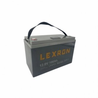 Акумуляторна батарея lexron lifepo4 12,8v 100ah 1280wh (330 x 171 x 220) q1 Transkompani 29326 (фото 1)