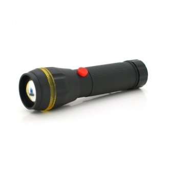 Ліхтарик ручний bl-7083, 2 режими, zoom, вбудований акум-ор 18650, mix color, blister Transkompani 29351 (фото 1)