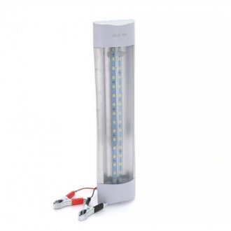 Лампа светодиодная powermaster t8, 12v, 30 см, зажимы, box Transkompani 29459