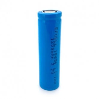 Батарейка литиевая efcell 18650, 1200 мАч, цена шт Transkompani 29485 (фото 1)