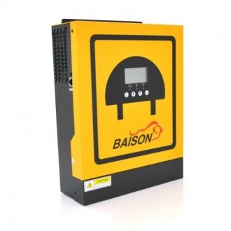 Гибридный инвертор baison ms-1500-12,1500w, 12v, ток заряда 0-20a, 170-280v, mppt (50а, 50 vdc) Transkompani 29775