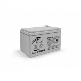 Акумуляторна батарея agm ritar rt12120, grey case, 12v 12.0ah (151х98х 95 (101)) q4 Transkompani 3224 (фото 1)