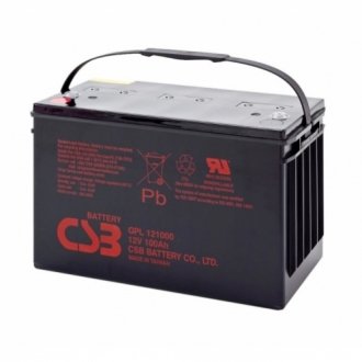 Аккумуляторная батарея csb gpl121000, 12v 100ah (343х168х215 (220) Transkompani 3406
