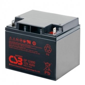 Аккумуляторная батарея csb gp12400, 12v 40ah (197х166х170мм), q1 Transkompani 4309