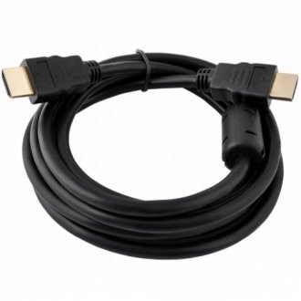 Кабель merlion HDMI-HDMI High Speed 2.0m, v1.4, od-7.5mm, круглий black, конектор black, (пакет), q150 Transkompani 4426