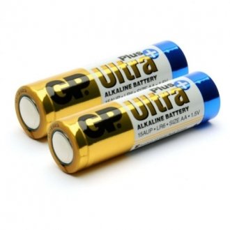 Батарейка gp ultra plus 24aup-2s2, лужна aaa, 2 шт у вакуумній упаковці, ціна за упаковку Transkompani 4616