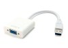 Конвертер usb 3.0(папа) на vga(мама) 30cm, white, пакет Transkompani 4789 (фото 1)