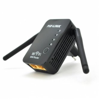Підсилювач wifi сигналу з 2-ма вбудованими антенами lv-wr17, живлення 220v, 300mbps, ieee 802.11b/g/n, 2.4-2.4835ghz, box Transkompani 488