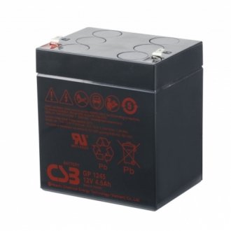 Аккумуляторная батарея csb gp1245 f1, 12v 4.5ah (90х70х100(105)) q10 Transkompani 4970