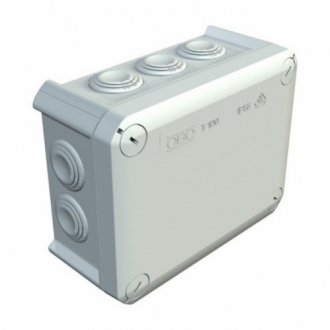 Коробка розподільна зовнішня Т100 150x116x67 ip66 obo bettermann колір білий Transkompani 525 (фото 1)
