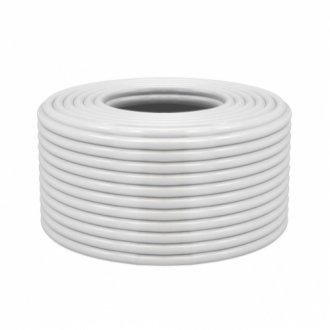 Комбинированный кабель одескабель ксв-1+2*0,22 с запросом бухта 200 м пвх оболочка цвет белый Transkompani 6972 (фото 1)
