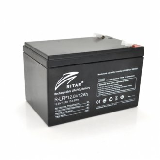 Акумуляторна батарея ritar lifepo4 12,8v 12ah 153,6wh (150 x 98 x 95 (100)) q6 Transkompani 7749