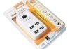 Хаб usb 2.0 4 порти, white, 480mbts живлення від usb, з вимикачем, blister q100 Transkompani 8646 (фото 1)