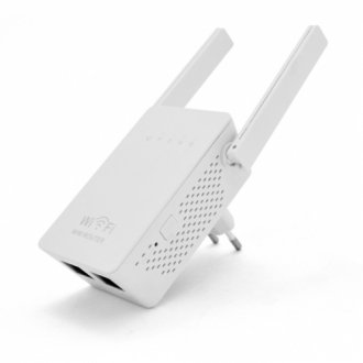 Підсилювач wifi сигналу з 2-ма вбудованими антенами lv-wr02es, живлення 220v, 300mbps, ieee 802.11b/g/n, 2.4-2.4835ghz, box Transkompani 8770 (фото 1)