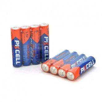 Батарейка щелочная pkcell 1.5v aaa/lr03, 4 штуки shrink цена за shrink, q15/300 Transkompani 9299 (фото 1)