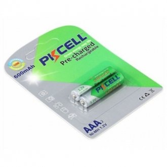 Аккумулятор pkcell 1.2v aaa 600mah nimh already charged, 2 штуки в блистере цена за блистер, q12 Transkompani 9324 (фото 1)
