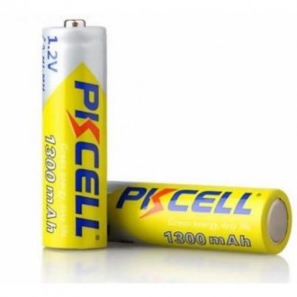 Акумулятор pkcell 1.2v aa 1300mah nimh rechargeable battery, 2 штуки в блістері ціна за блістер, q Transkompani 9332