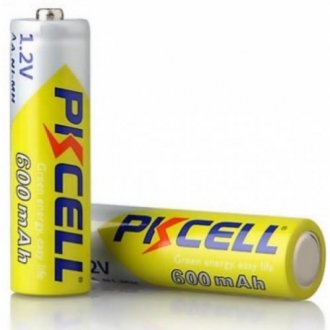 Акумулятор pkcell 1.2v aa 600mah nimh rechargeable battery, 2 штуки в блістері ціна за блістер, q Transkompani 9334 (фото 1)