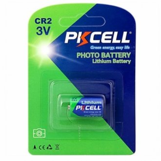 Батарейка литья pkcell 3v cr2 850mah lithium manganese battery цена за блист, q8/96 Transkompani 9345 (фото 1)