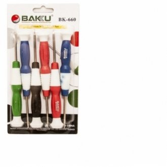 Набір викруток bakku bk-660 (6 викруток), blister-box Transkompani 9430 (фото 1)