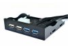 Контроллер в отсек 3,5" 2xusb3.0 + 2xusb2,0, 4 порта, 20pin to 2 port usb 3.0 Transkompani 9687 (фото 1)