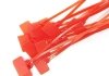Стяжки нейлон із маркером 4х150mm червоні (250 шт) Transkompani 9746 (фото 1)