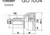 ШРКШ зовнішній mondeo iv (07-) 1.6i (нар:40/вн:24) TRIALLI GO 1004 (фото 1)