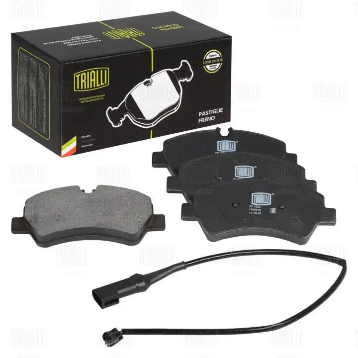 Колодка тормозная ford transit (13-) диск. задн. (в компл. с датчиком) (pf 4392) TRIALLI PF4392 (фото 1)