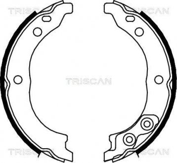 Комплект тормозных колодок, Стояночный тормоз TRISCAN 810010010
