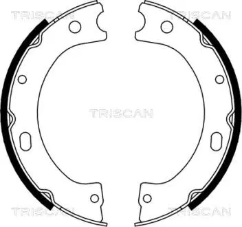 Комплект тормозных колодок, Стояночный тормоз TRISCAN 810014011