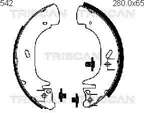 Комплект тормозных колодок TRISCAN 810016542 (фото 1)