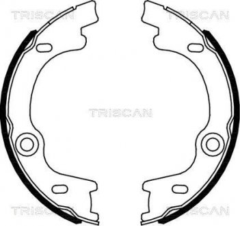 Комплект тормозных колодок, Стояночный тормоз TRISCAN 810018010