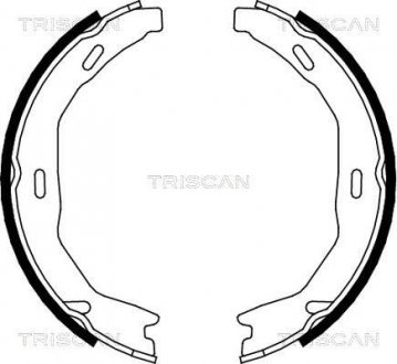 Комплект тормозных колодок, Стояночный тормоз TRISCAN 810023029