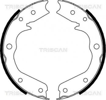 Комплект тормозных колодок, Стояночный тормоз TRISCAN 810024002
