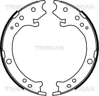 Комплект тормозных колодок, Стояночный тормоз TRISCAN 810040007