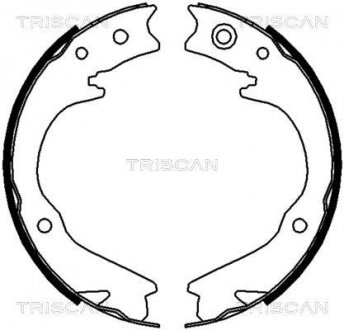 Комплект тормозных колодок, Стояночный тормоз TRISCAN 810068003
